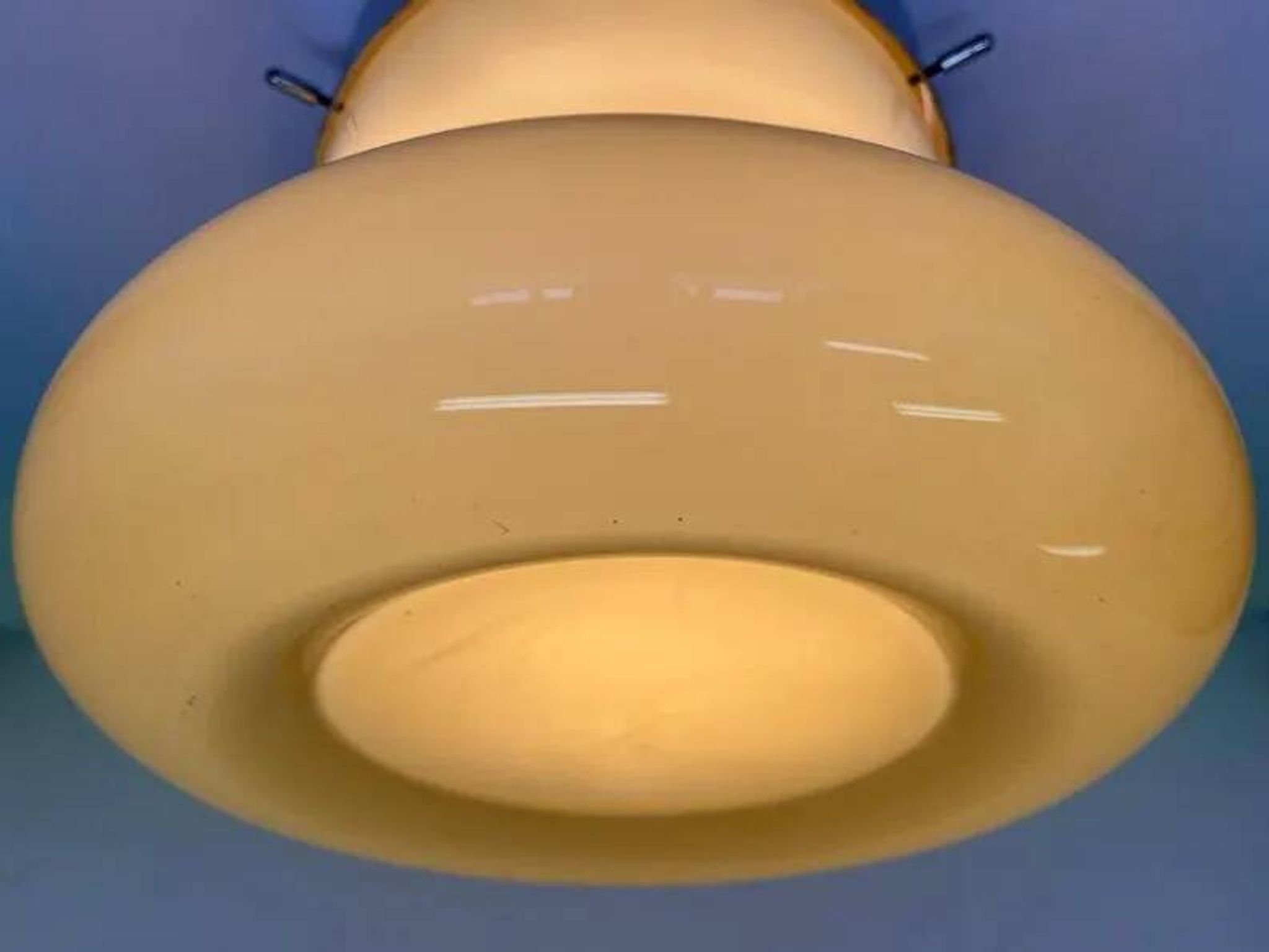 XXL Midcentury Hotel Design Ceiling Lamp, Flushmount, 1970s - Czechoslovakia