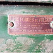 Metal cloakroom 5 lockers 1926 Aux Forges de Vulcain