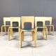 Model 66 dining chairs by Alvar Aalto for Artek, 1960s