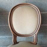 Suite 4 chairs medallion wood and fabric