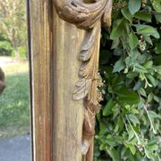 Old Louis XV style mirror in wood and gilded stucco. Napoleon III
