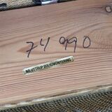 1970s, Danish 2-seater sofa, light green furniture velour.