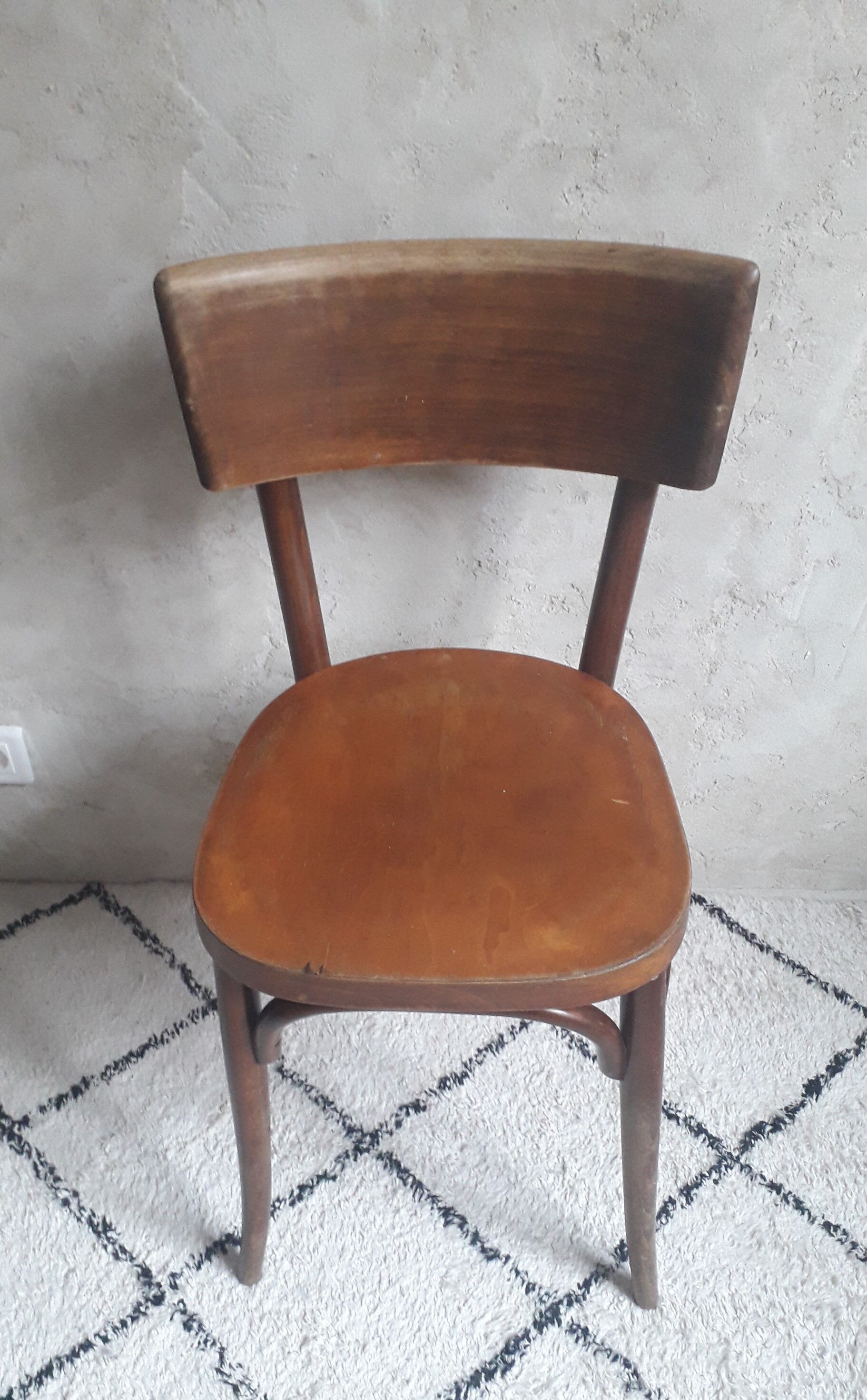 Set de 4 chaises bistrot dépareillées