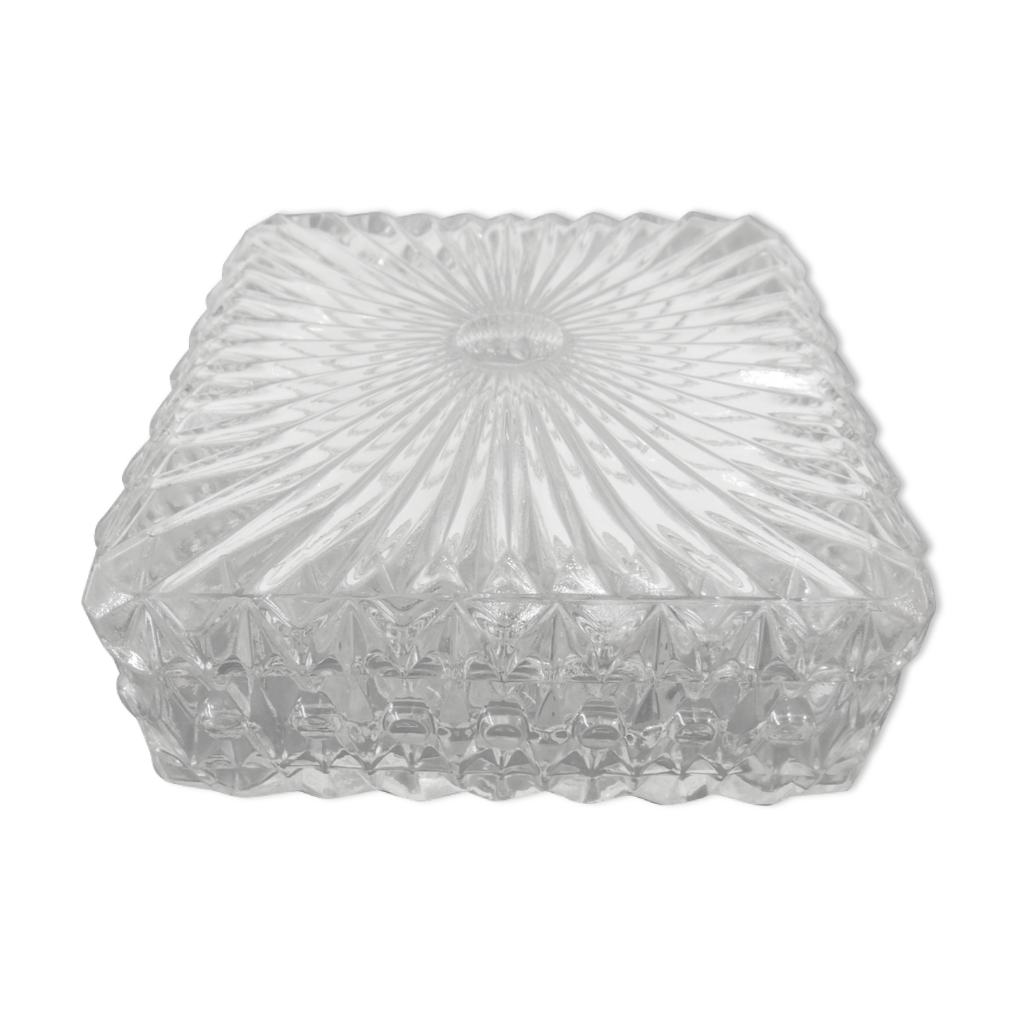 Glass square ceiling light