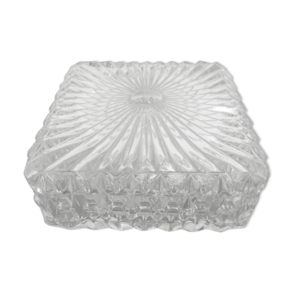 Plafonnier carré en verre