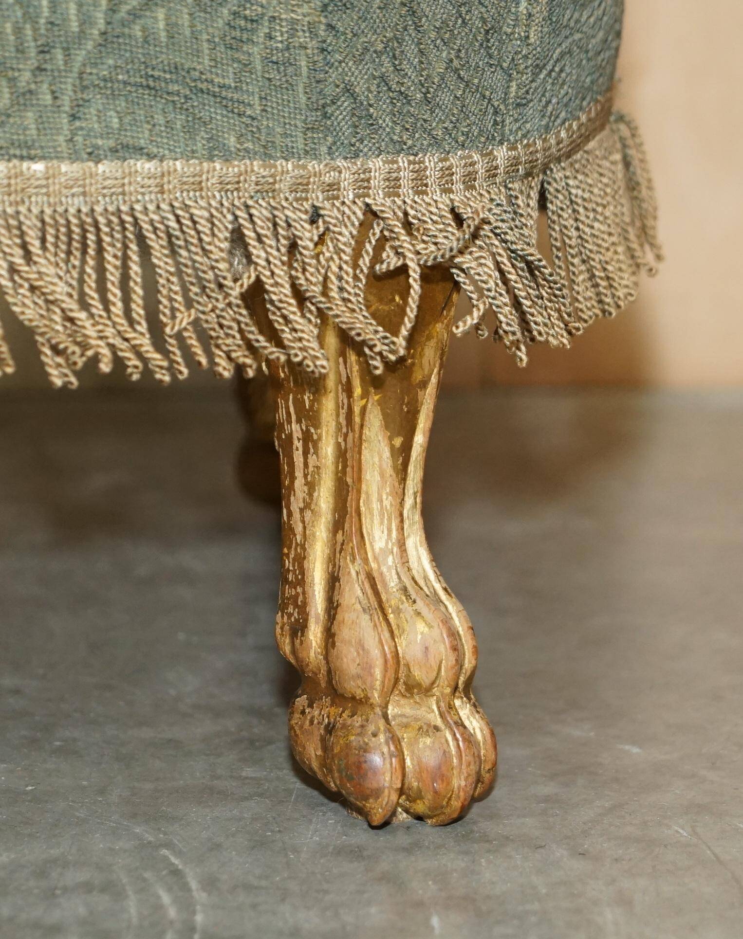 Canapé Tête-à-Tête italien doré sculpté main 18ème siècle vers 1740