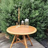 Table basse en rotin