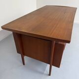Scandinavian design desk Swiss Teack 70s vintage teak