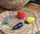 Salt and pepper shakers vegetable ceramic Vallauris