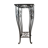 Wrought iron plant holder shelf