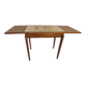Italian wooden table with 2 extensions from 90 cm to 150 cm, completely restored
