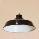 Black Industrial Pendant Lamp, 1950's, Spain