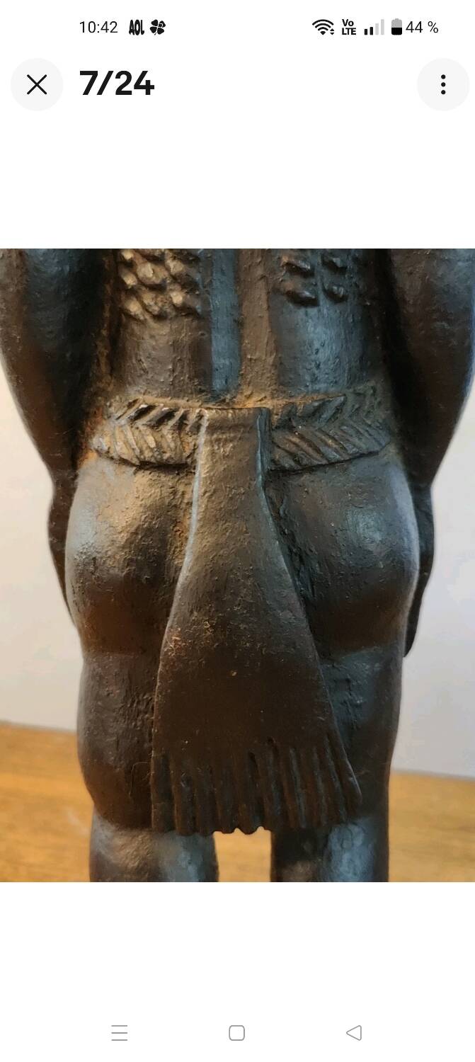 Ancient mystical husband fetish sculpture, Blolo Bian Baoulé
