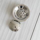 Silver-plated shell butter dish