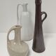 Trois vases céramique grès porcelaine vintage