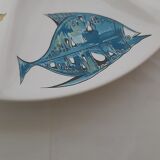6 Villeroy & Boch diam tiled oyster plates 25,5