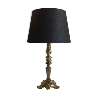 Lamp solid brass and fabric