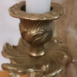 Ancien chandelier en laiton massif