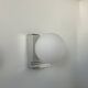Vintage wall lamp, chrome and opaline, France 1970