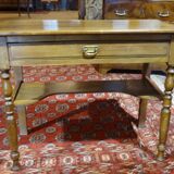 Bureau d'appoint avec un tiroir et étagère en hêtre 90 x 45 cm