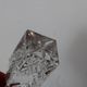 Antique cut glass carafe, probably crystal – Geometric patterns and matching stopper.