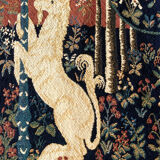 Wall tapestry panel.