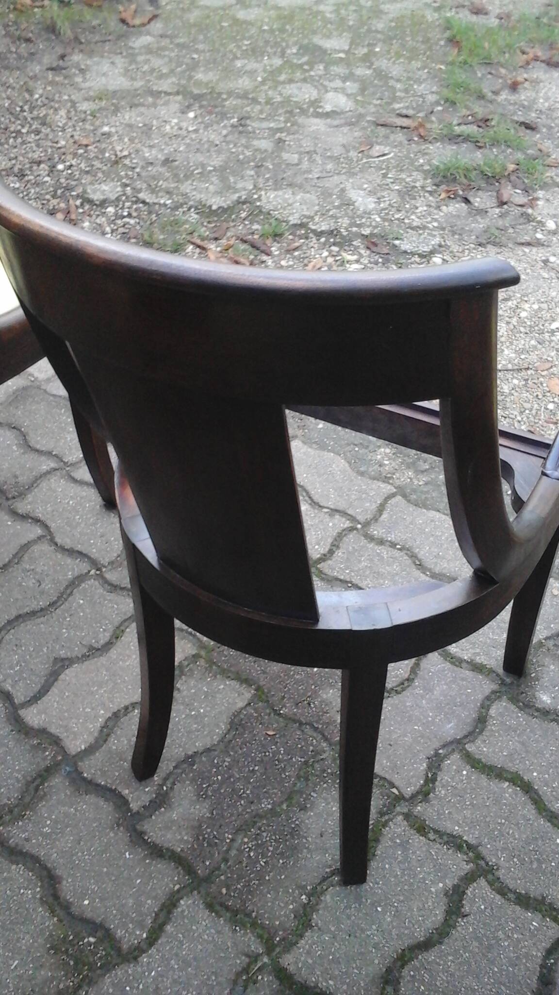 6 empire mahogany gondola chairs