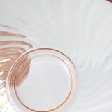 Set of 6 bowls and a salad bowl in Arcoroc Rosaline Vintage glass