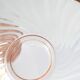 Set of 6 bowls and a salad bowl in Arcoroc Rosaline Vintage glass