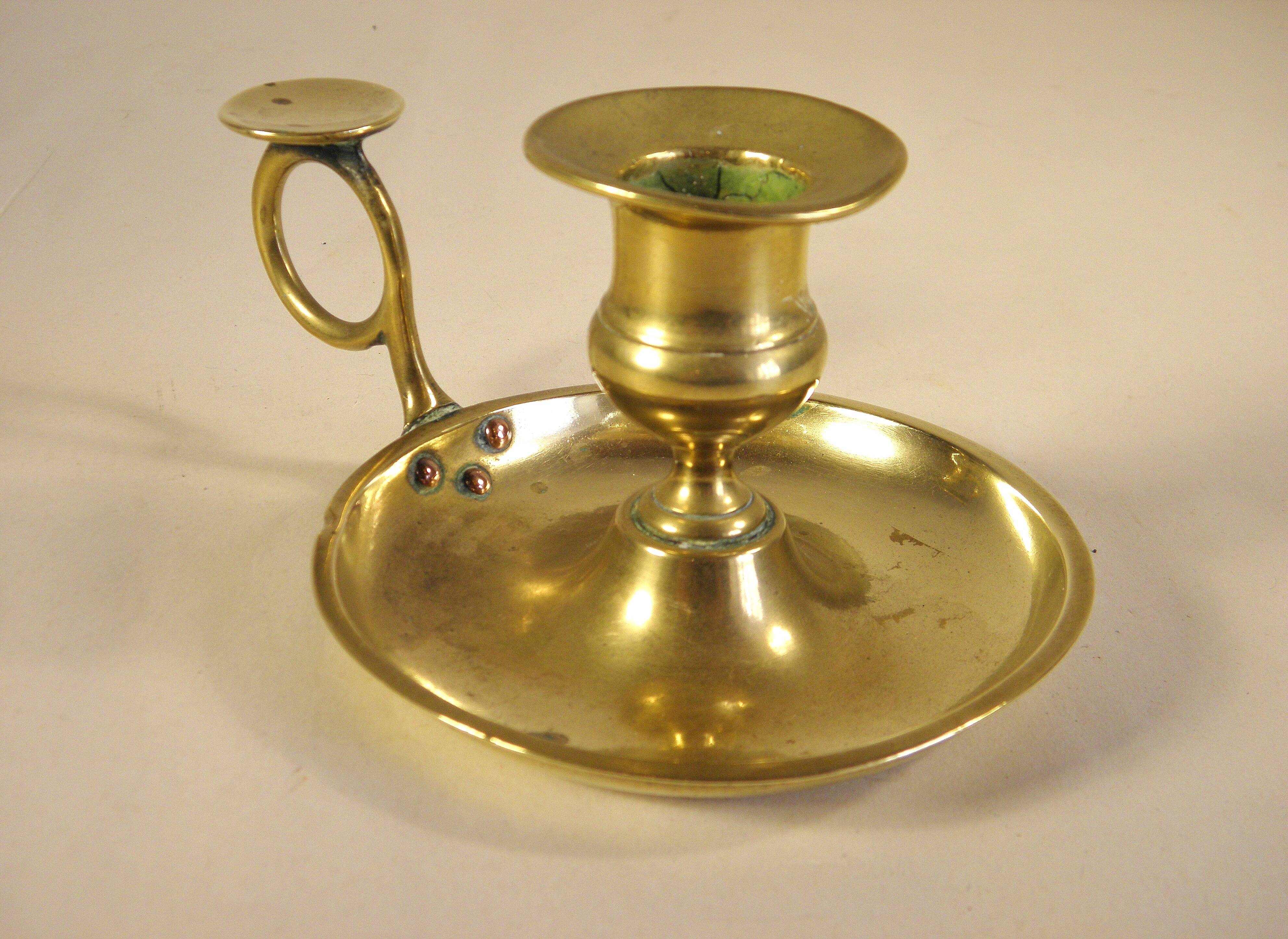 Brass candle holder 1970