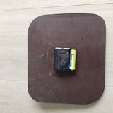 Pendulum in red and black formica, vintage, 1950s, functional