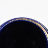 Large ceramic art deco vase by Odyv blue sèvres