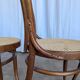 Set of 6 Bentwood Dining Chairs with Cane Seat / Bistro Thonet Style Chairs