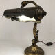 Lampe de bureau articulée bronze et cuivre vers 1900