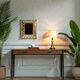Mirror with reverse edges, carved wooden frame, vintage 50s, C942.