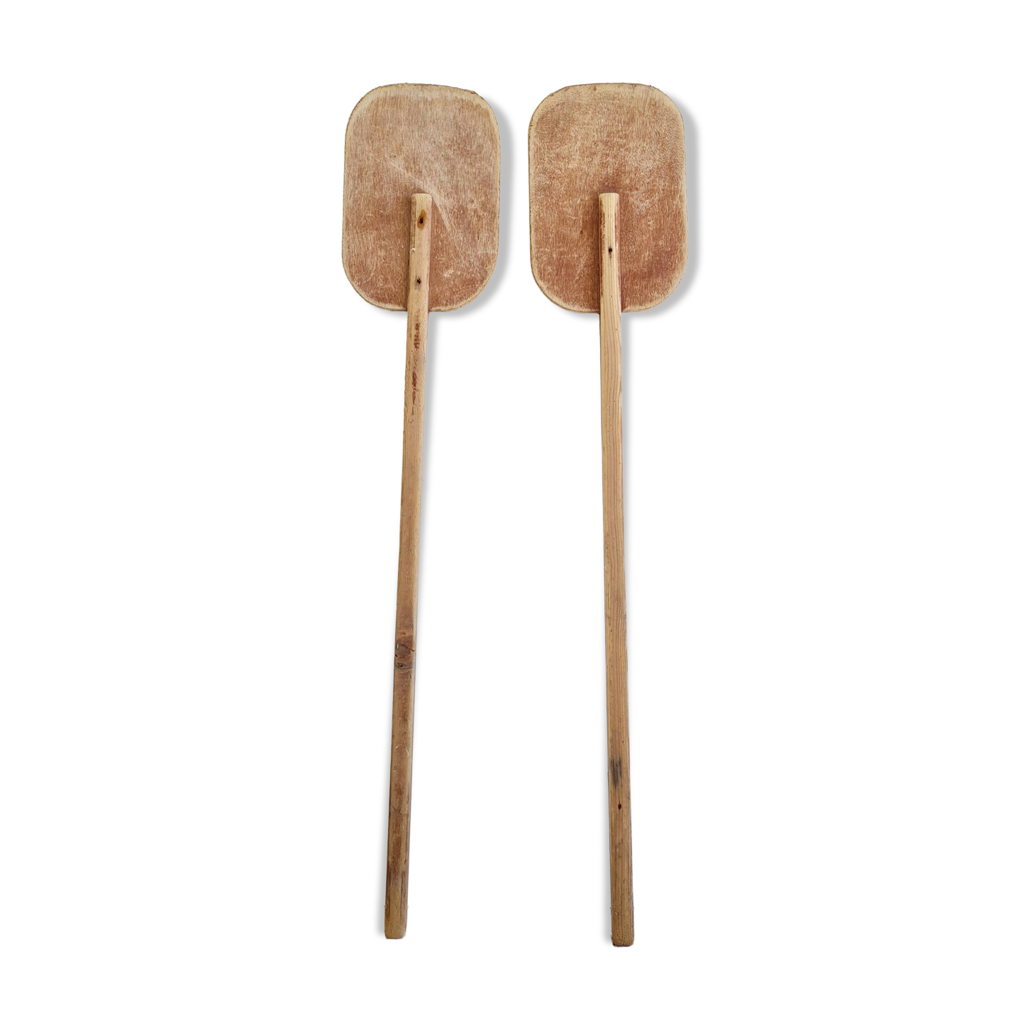 Paire de pagaies en bois