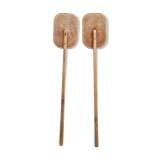 Paire de pagaies en bois