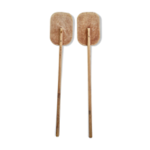 Pair of wooden paddles
