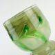 vase en verre vintage par Erwin Eisch, différentes nuances de vert et verre clair