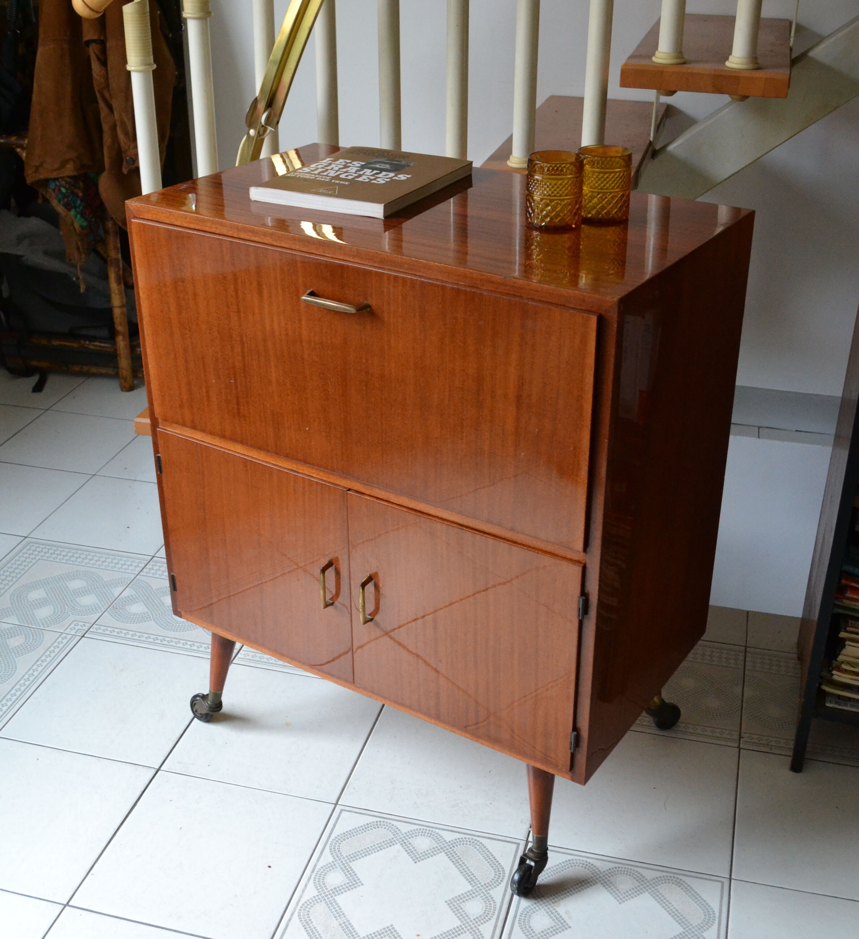 Vintage hifi furniture 60s/70s mahogany