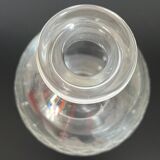 Carafe en verre ciselé