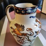 Cider pitcher with Gien renaissance decoration