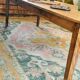 XXL solid oak farmhouse table 260x100 patinated two drawers