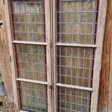 Pair of stained glass windows