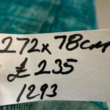 Distressed Turkish Runner 272x78 cm wool Vintage rug, Overdyed Blue