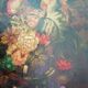 Old painting Bouquet of flowers oil on canvas still life 19th century