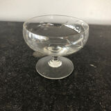 Set of 10 crystal champagne glasses