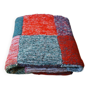 Plaid patchwork multicolore