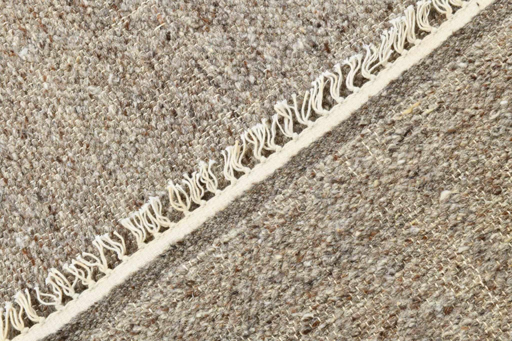 Tapis Kilim turc vintage marron uni 8x10, 255x322 cm