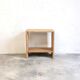 Solid oak bedside table